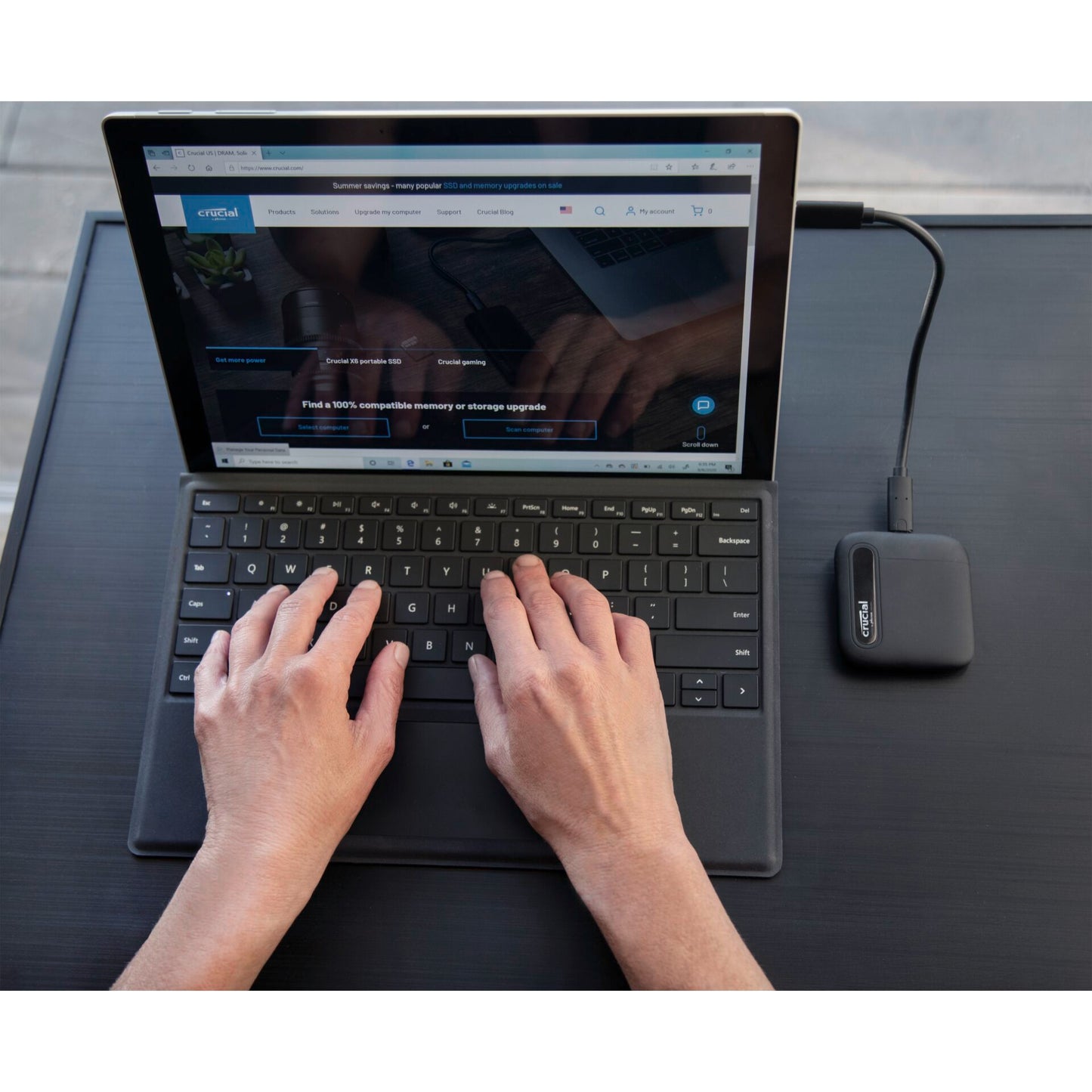 Crucial portable SSD X6   2000GB USB 3.1 Gen 2 Typ-C