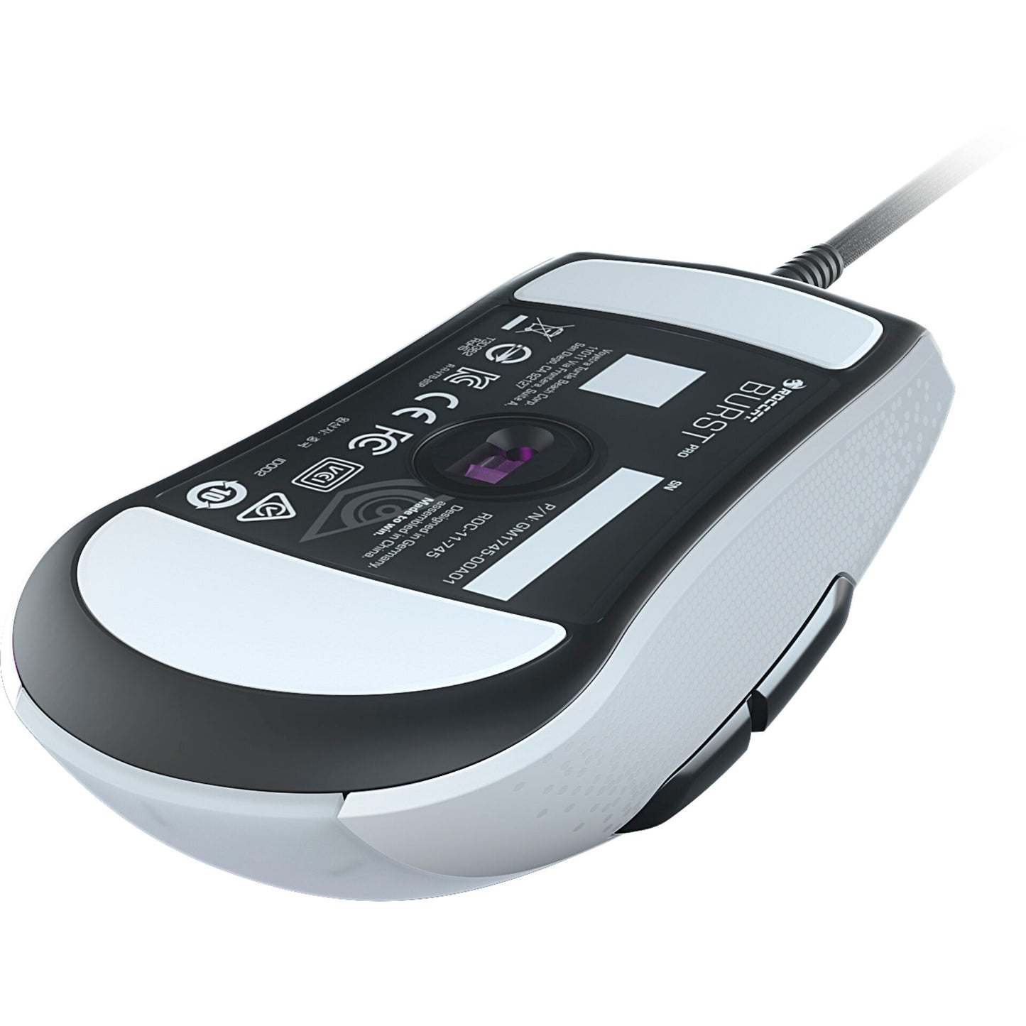 Roccat Burst Pro white RGB Gaming Maus