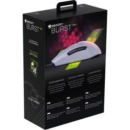Roccat Burst Pro white RGB Gaming Maus