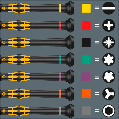 Wera 1550/6 ESD Electrician screwdriver set + Rack
