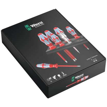 Wera 3160 i/7 Screwdriver Set Stainless Steel + Rack
