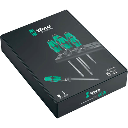 Wera 334 SK/6 Rack Screwdriver Set Kraftform Plus Lasertip
