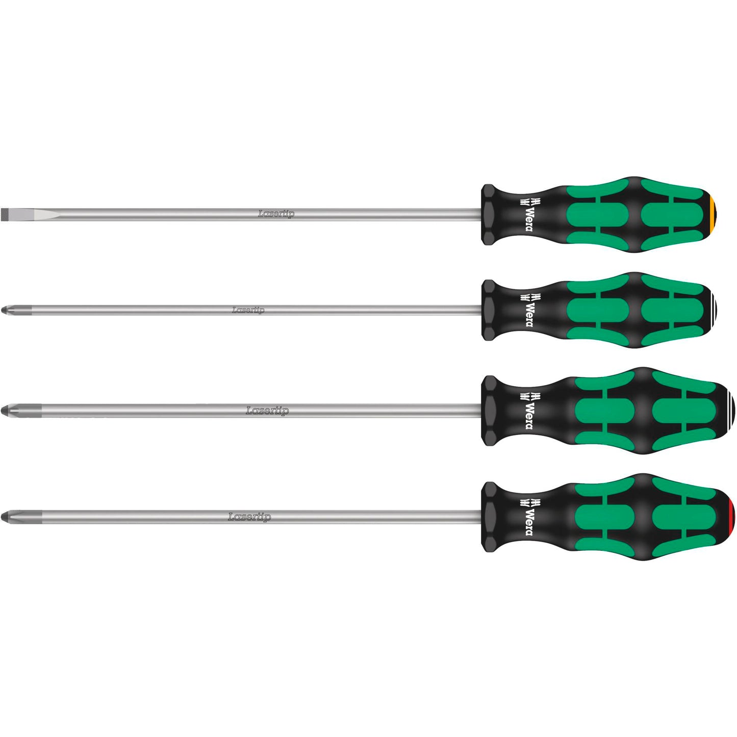 Wera 335/350/355/4 Screwdriver Set Kraftform Plus, 200mm Blades