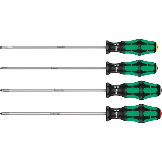 Wera 335/350/355/4 Screwdriver Set Kraftform Plus, 200mm Blades