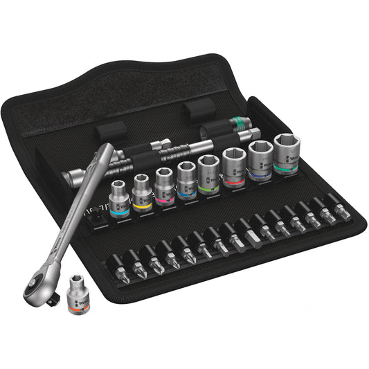 Wera 8100 SA 10 Zyklop Metal Ratchet Push Through 1/4  imperi
