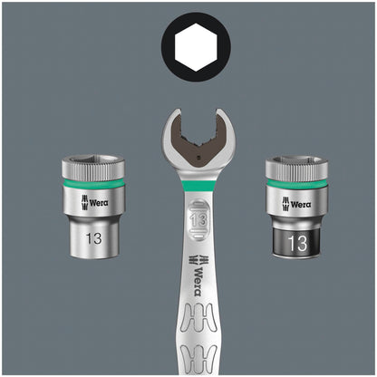 Wera 8100 SA 11 Zyklop 1/4 Ratchet switch lever imperial