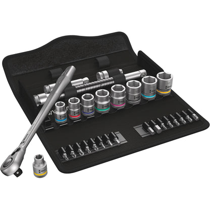Wera 8100 SB 11 Zyklop Ratchet Set Switch Lever 3/8  imperial