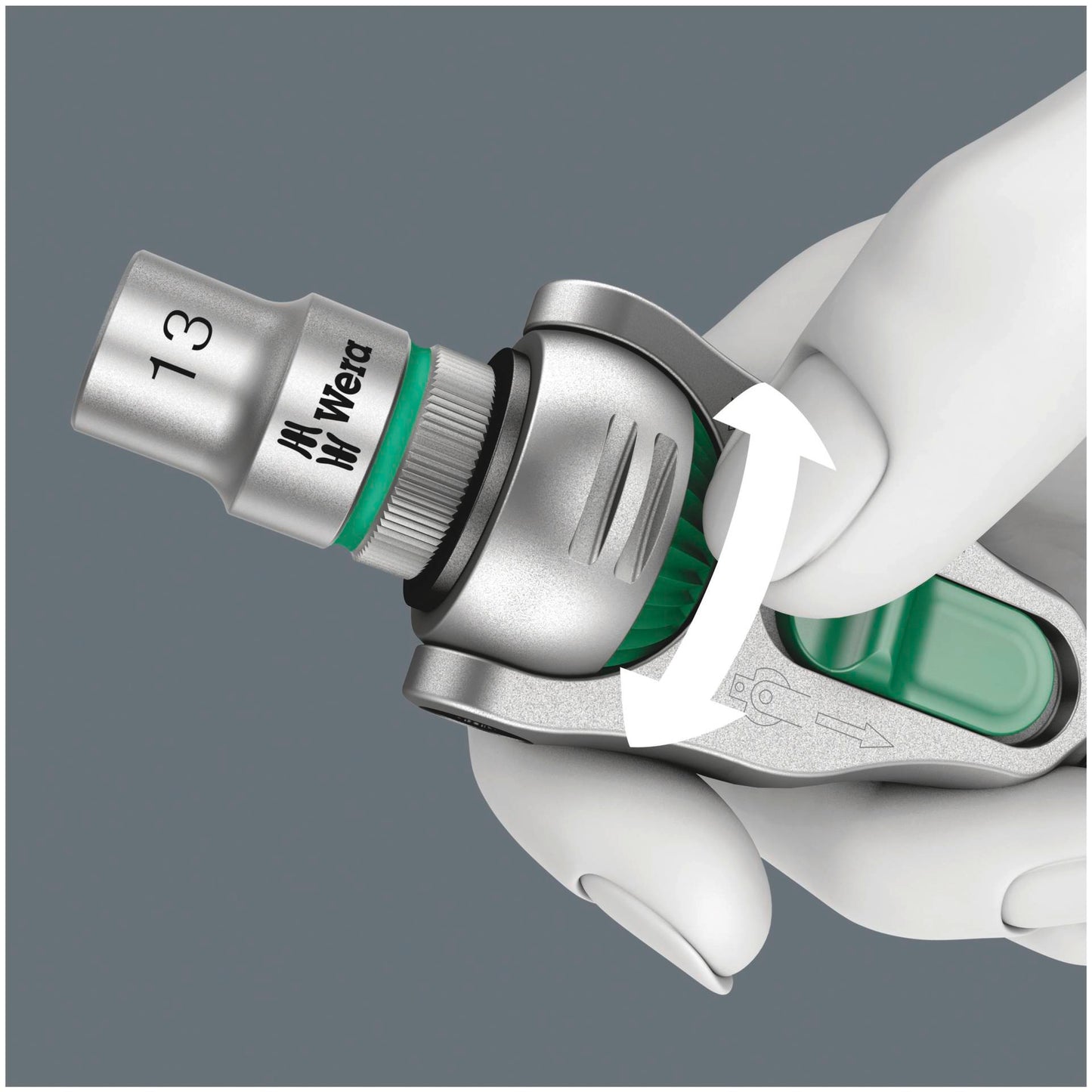 Wera 8100 SB 4 Zyklop Speed Ratchet Set, 3/8   imperial