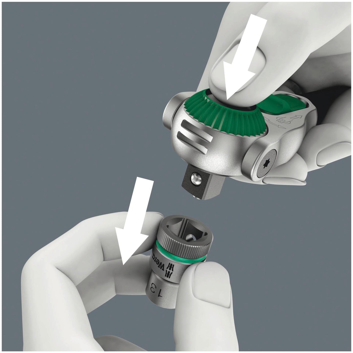 Wera 8100 SB 4 Zyklop Speed Ratchet Set, 3/8   imperial