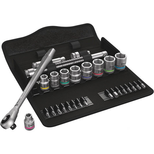 Wera 8100 SB 7 Zyklop Ratchet Push Through Square 3/8  metric