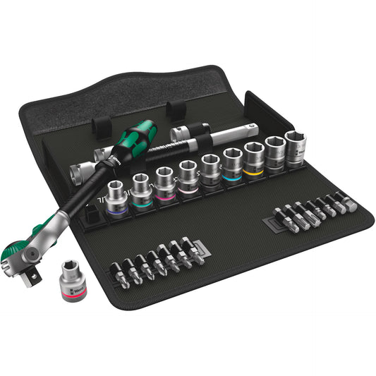 Wera 8100 SC 9 Zyklop Speed- Ratchet Set 1/2  Drive imperial