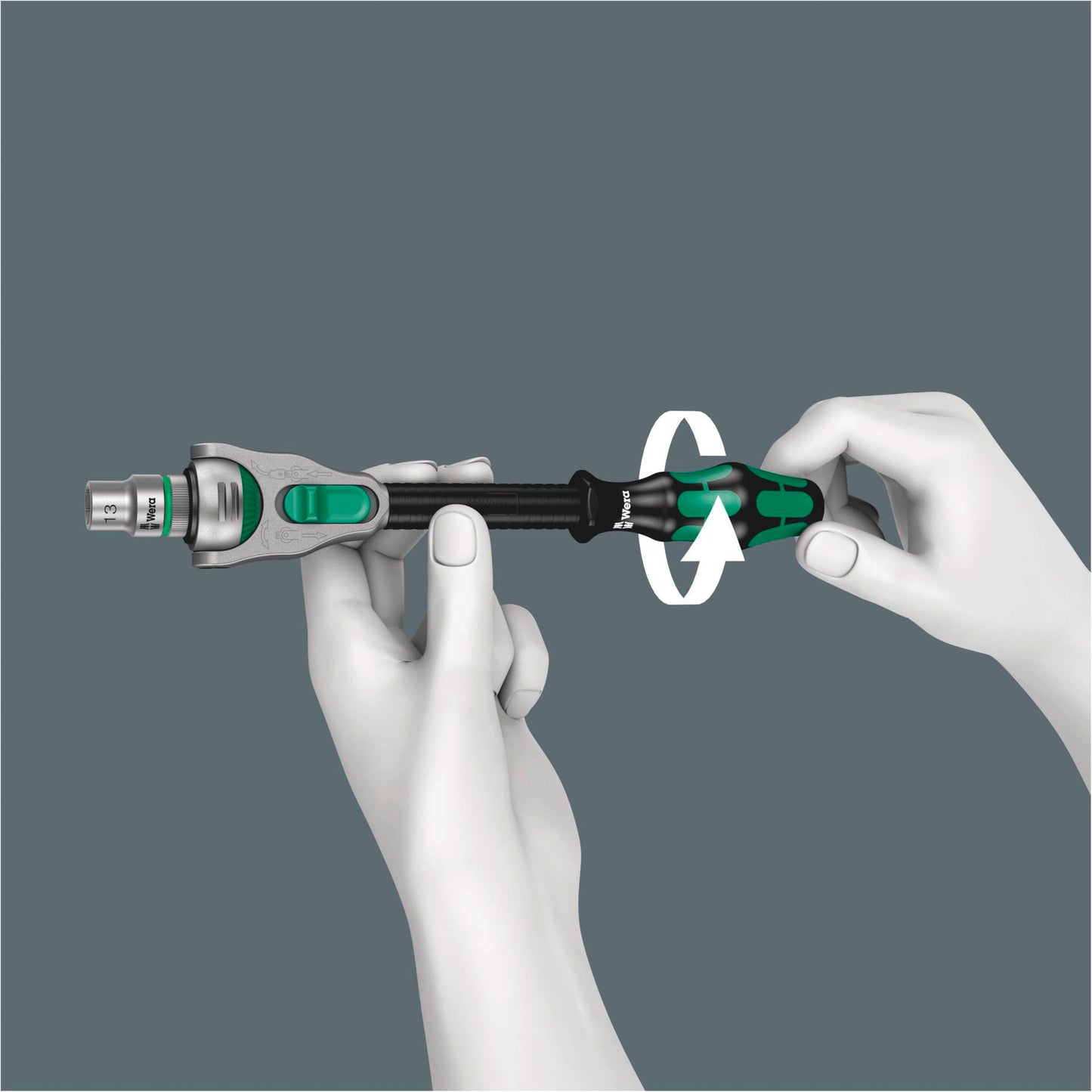 Wera 8100 SC 9 Zyklop Speed- Ratchet Set 1/2  Drive imperial