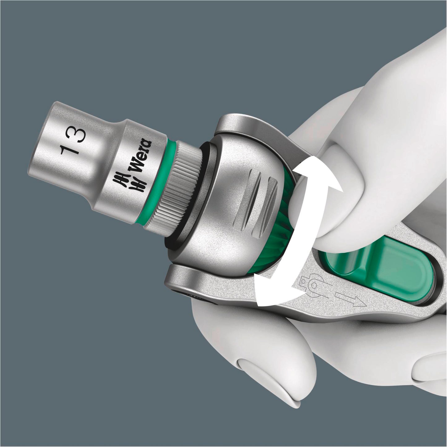 Wera 8100 SC 9 Zyklop Speed- Ratchet Set 1/2  Drive imperial