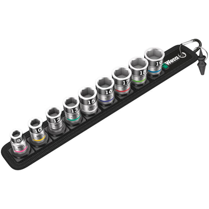 Wera Belt B 1 Zyklop Socket Set w. holding function, 3/8  Drive