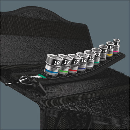 Wera Belt B 1 Zyklop Socket Set w. holding function, 3/8  Drive