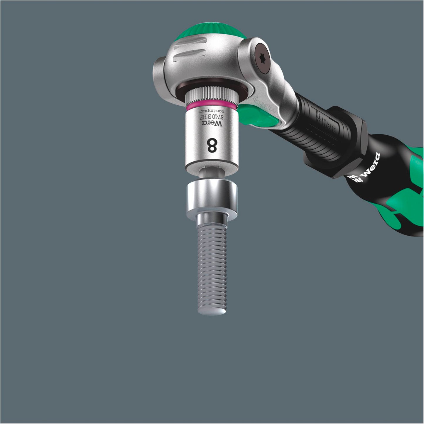 Wera Belt B 2 Zyklop In-Hex-Plus Bit Socket, holding funct. 3/8