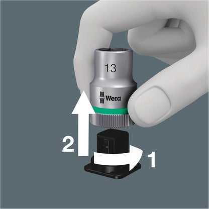 Wera Belt B 2 Zyklop In-Hex-Plus Bit Socket, holding funct. 3/8
