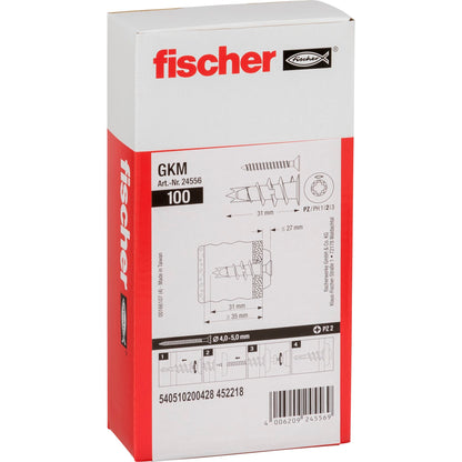 Fischer Plasterboard Metal Fixing GKM 100 pcs.