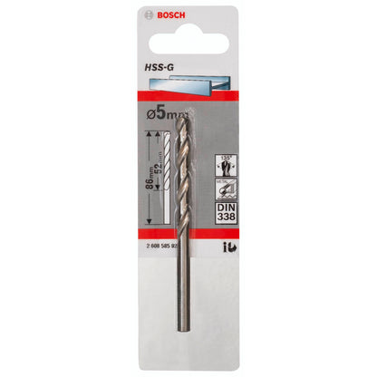 Bosch Metal Drill Bits HSS-G 5,0x52x86mm