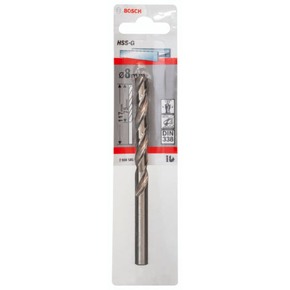 Bosch 1 Metal Drill Bits HSS-G 8,0x75x117mm