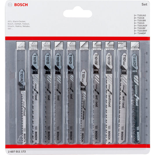 Bosch Blister Set STB 10-pcs. clean