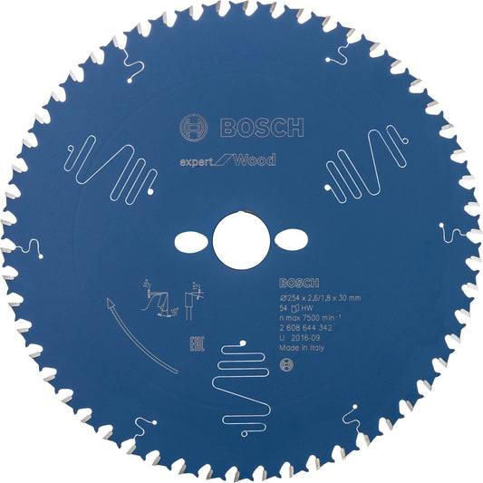Bosch Circ. Saw Blade EX WO T 254x30-54