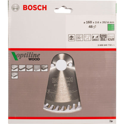 Bosch Circ. Saw Blade OP WO H 160x20-48