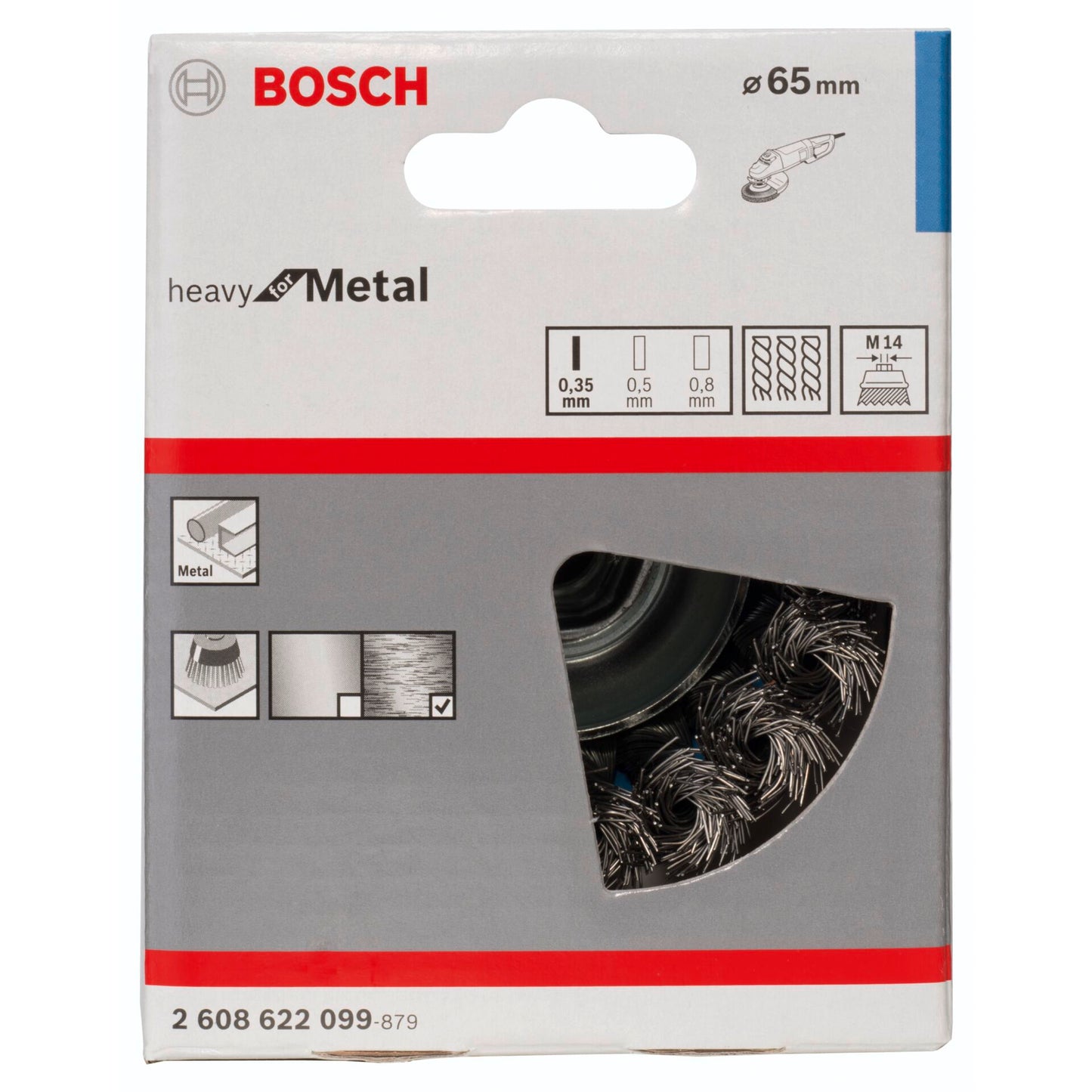 Bosch 1 Heavy for Metal M14 65 mm  0,35 knotted