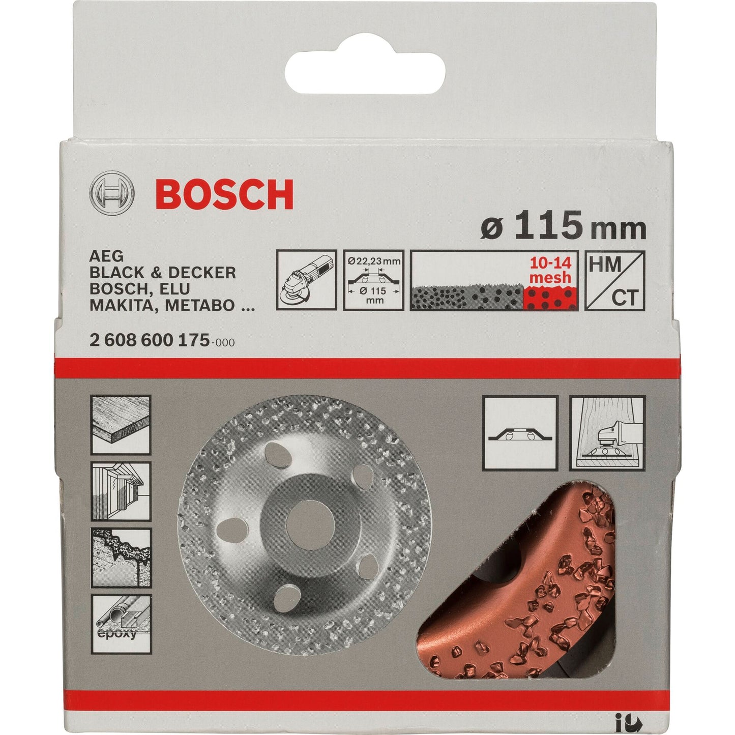 Bosch HM Cutting Disc Coarse Flat 115 mm / 0.2mm Bronze