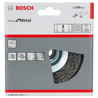 Bosch 1 clean for Metal M14 100mm, 0,3mm steel