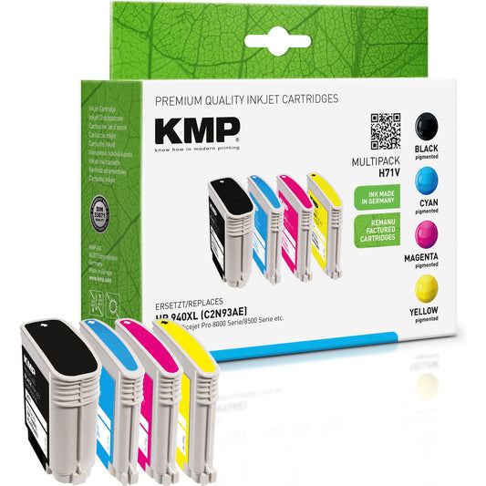 KMP H71V Promo Pack   BK/C/M/Y comp. w. HP No. 940 XL