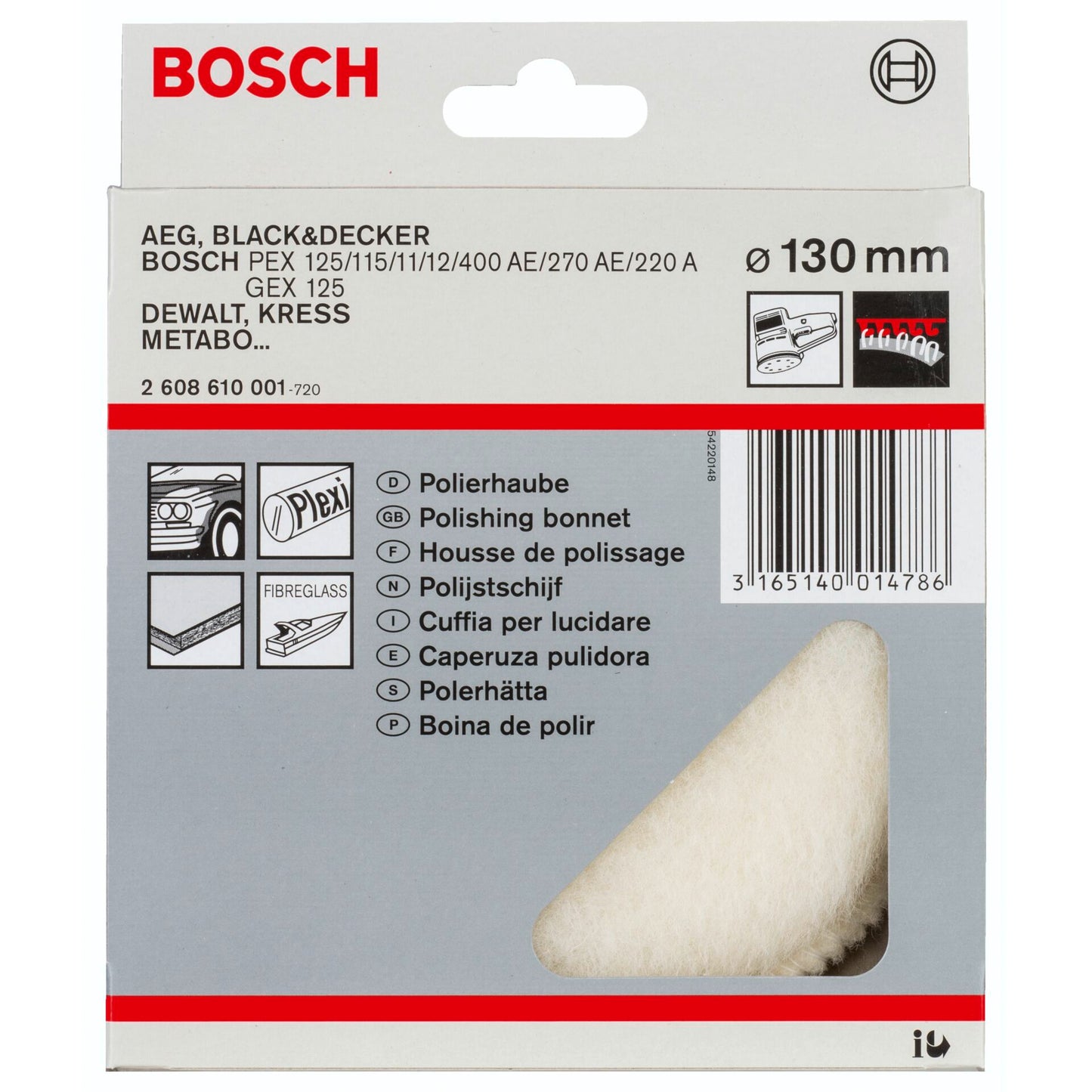 Bosch Lambskin Discs 130mm,1x