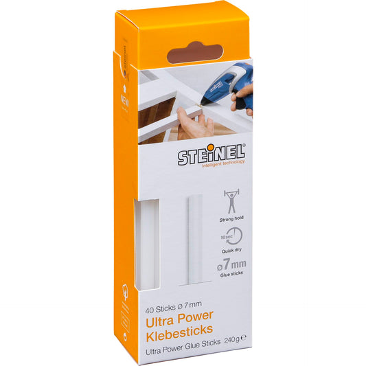 1x40 Steinel 7mm Ultra Power Hot Glue Sticks