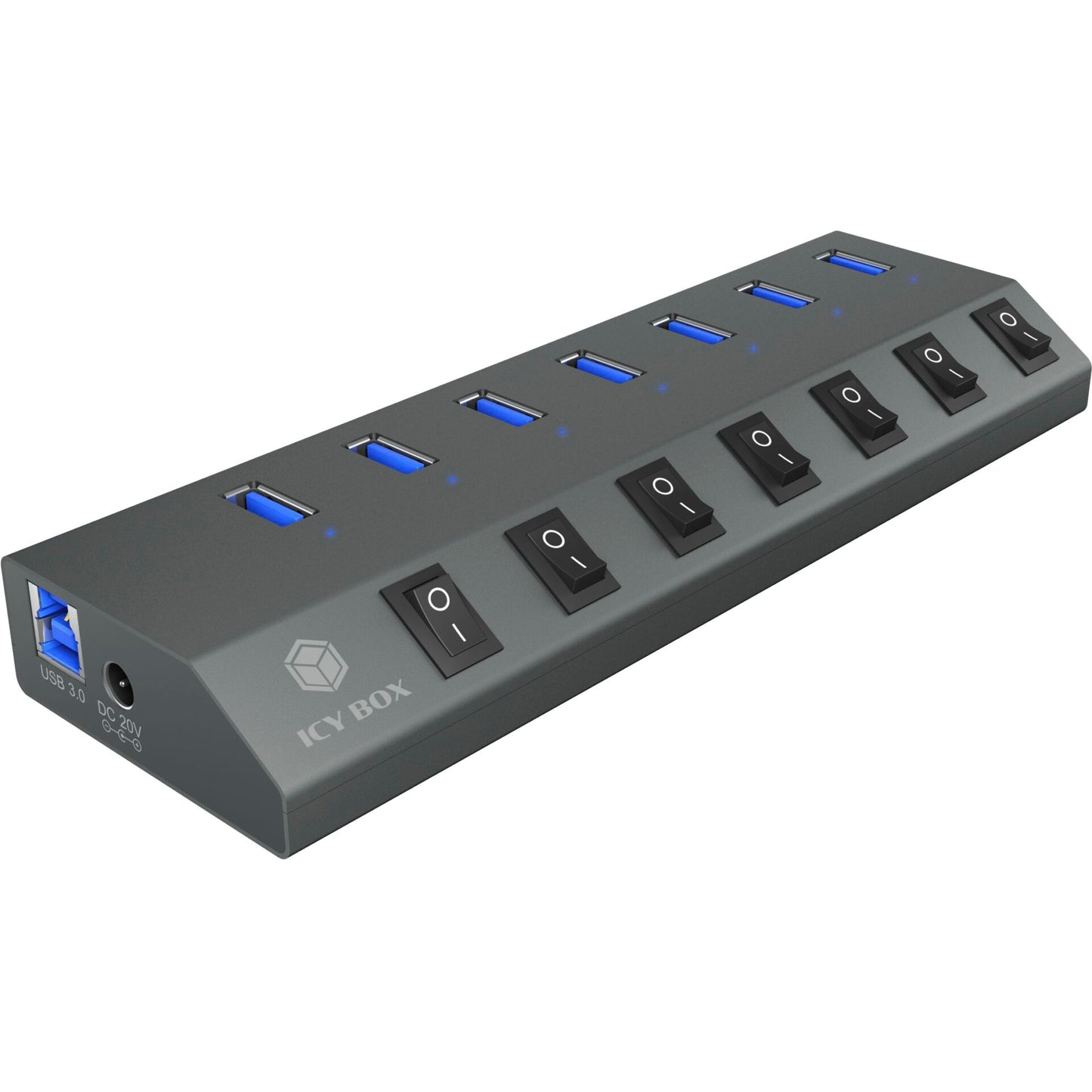 RaidSonic IB-HUB1701-C3 7 port USB 3.0 Type-A Hub