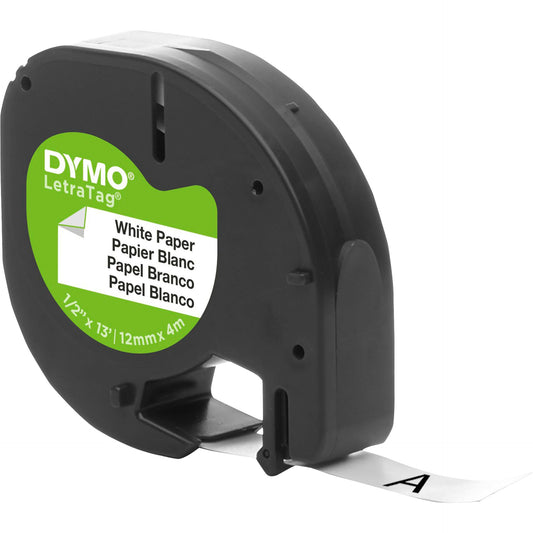 Dymo Letratag Band Paper white 12 mm x 4 m
