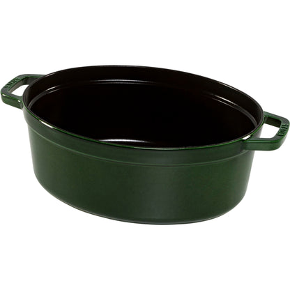 Staub La Cocotte 33cm oval, Basil green, Cast Iron