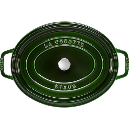Staub La Cocotte 33cm oval, Basil green, Cast Iron