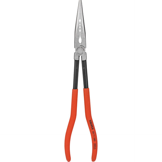 KNIPEX Long Reach Needle Nose Pliers with transverse profiles
