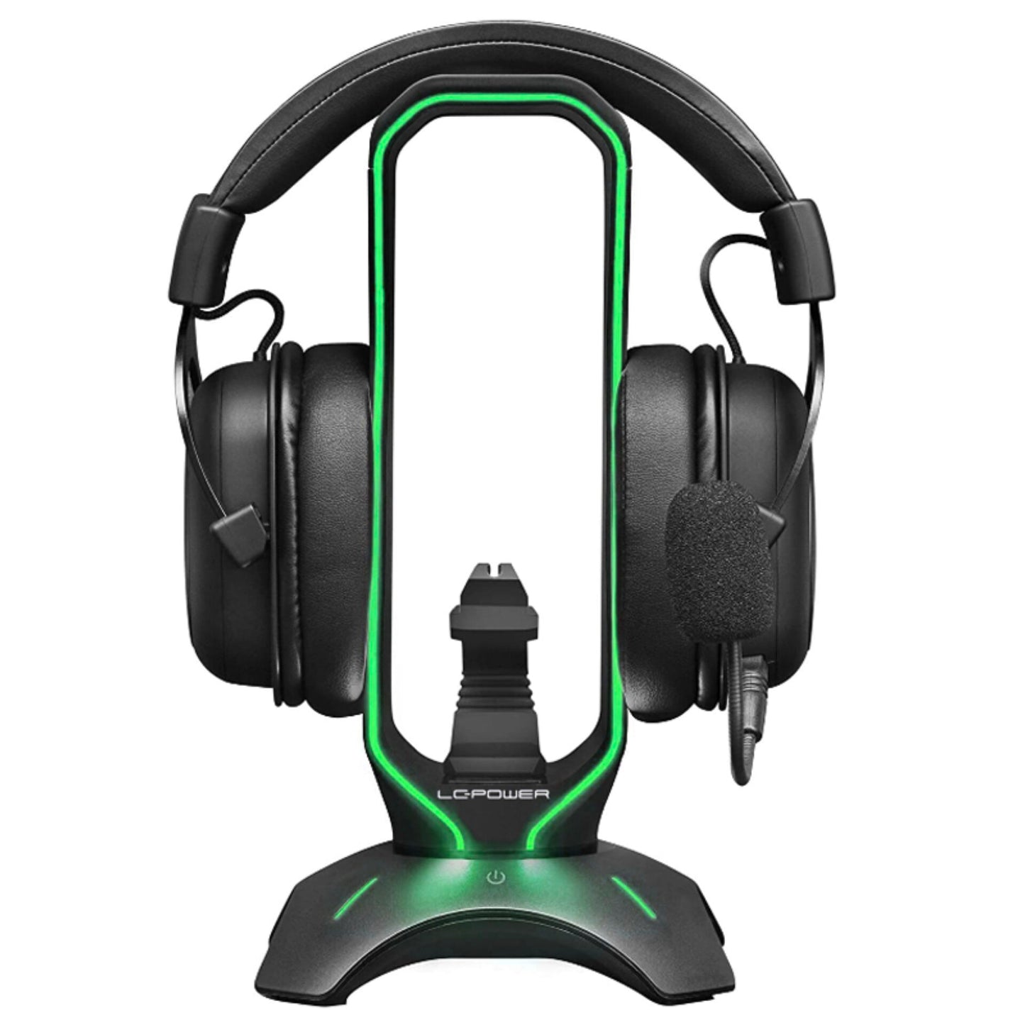 LC-Power LC-HUB-HEAD-BUNGEE USB 3.0 Hub, Headphone Holder