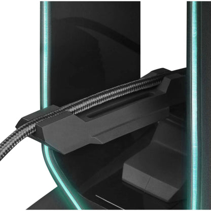 LC-Power LC-HUB-HEAD-BUNGEE USB 3.0 Hub, Headphone Holder