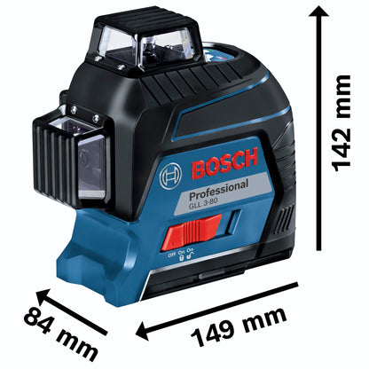 Bosch GLL 3-80 + Alkaline + BT 150 + Case