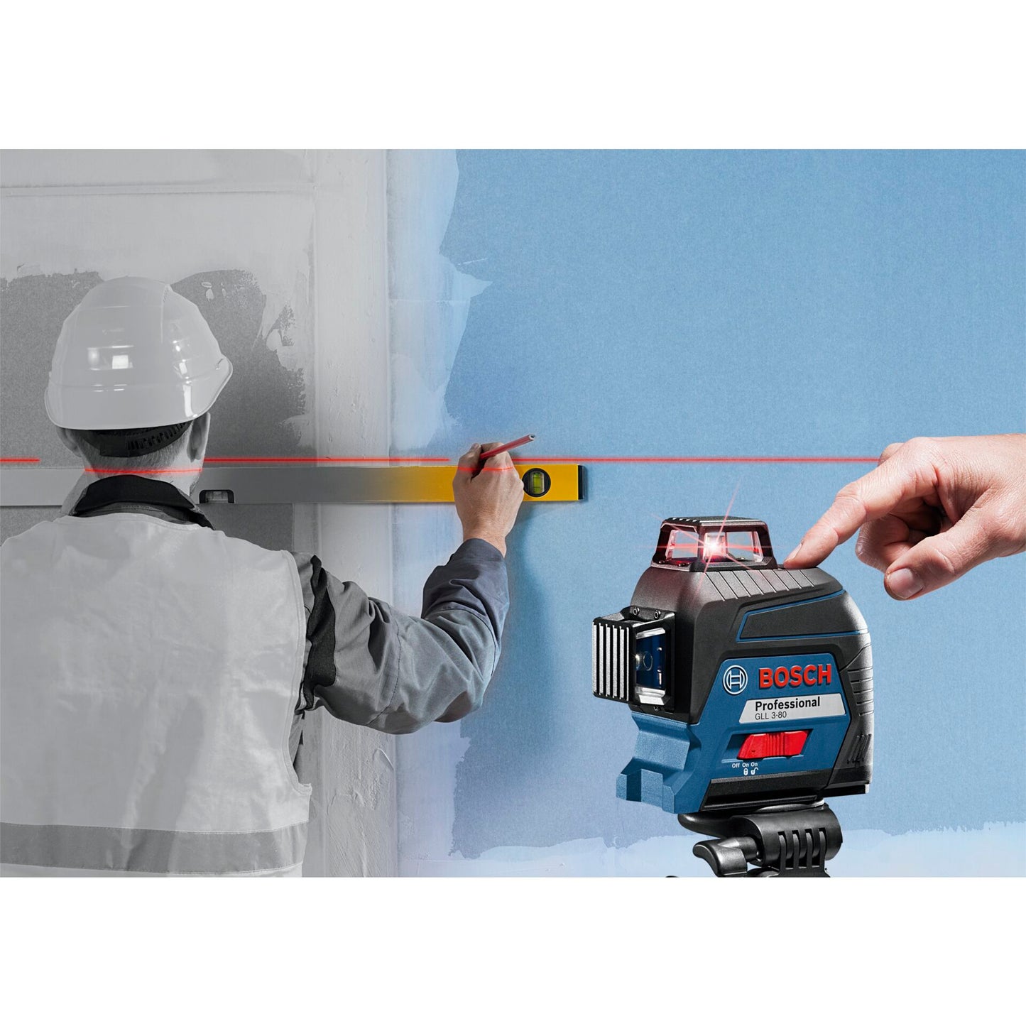 Bosch GLL 3-80 + Alkaline + BT 150 + Case