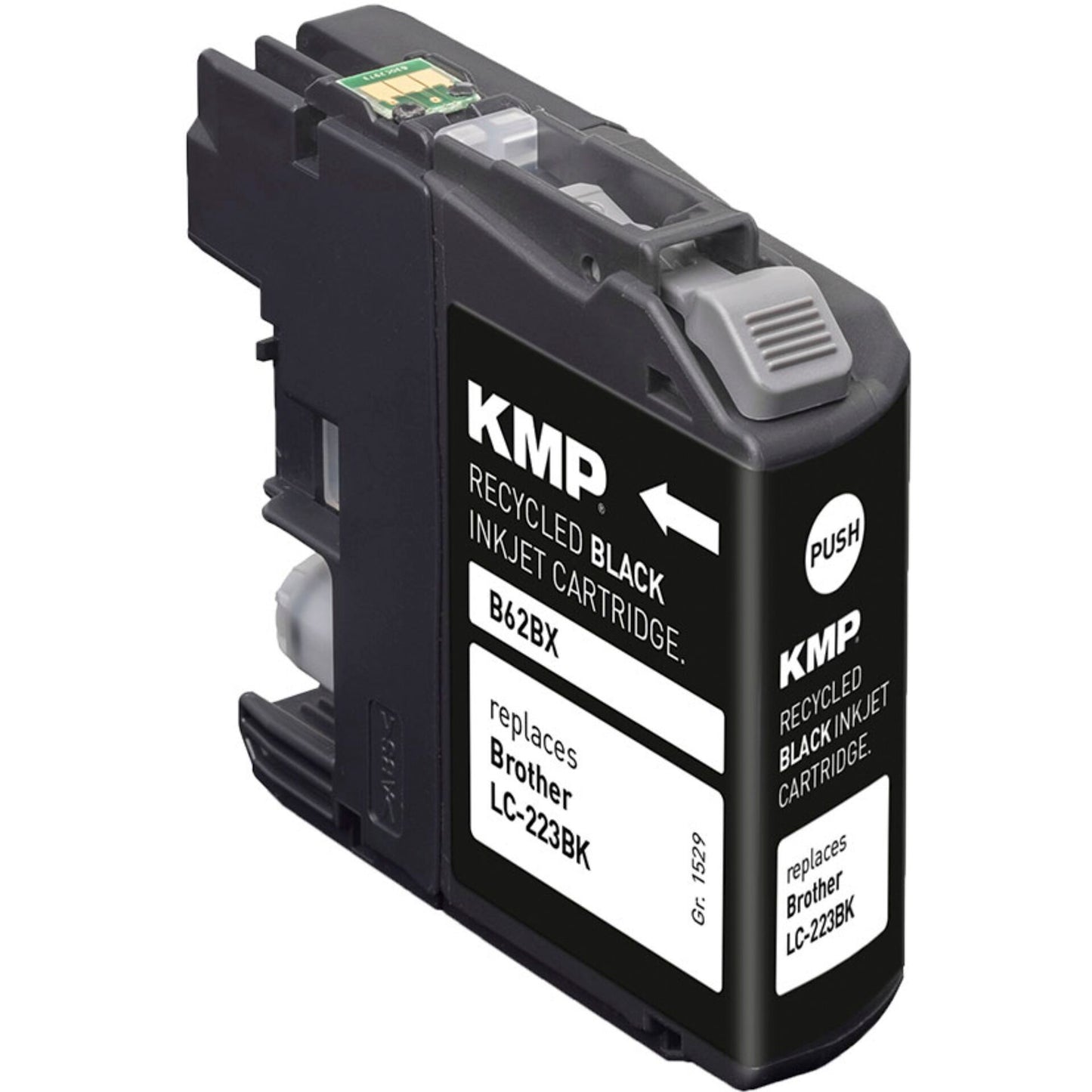 KMP B62BX ink cartridge black compatible w. Brother LC-223 BK