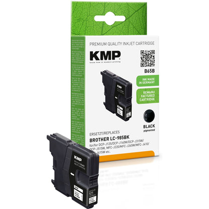 KMP B65B ink cartridge black compatible w. Brother LC-985 BK