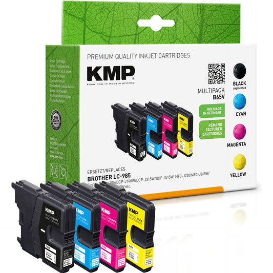 KMP B65V Promo Pack BK/C/M/Y compatible with Brother LC-985
