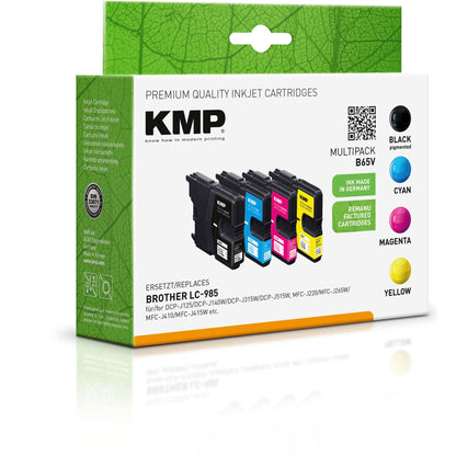 KMP B65V Promo Pack BK/C/M/Y compatible with Brother LC-985