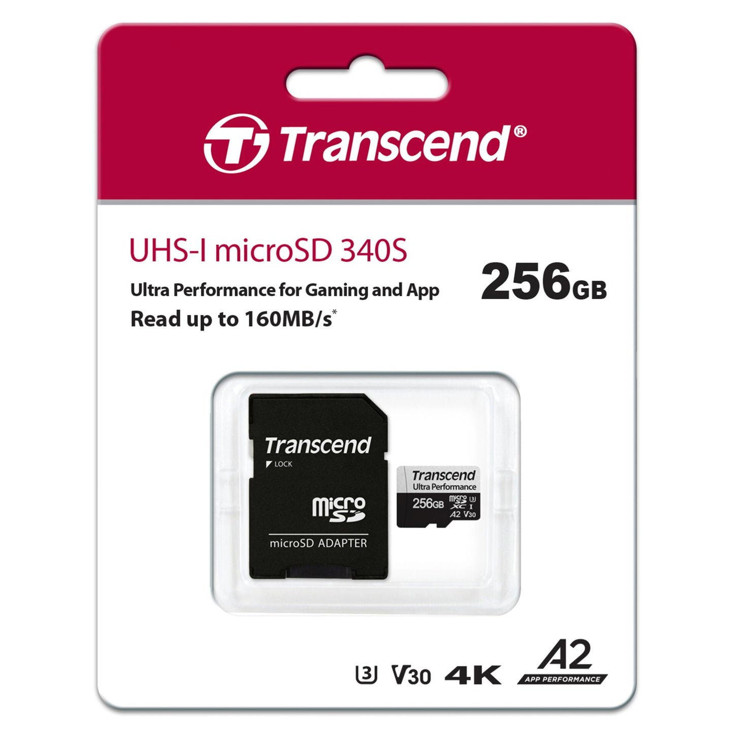 Transcend microSDXC 340S   256GB Class 10 UHS-I U3 A2