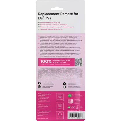 One for All LG 2.0 Replacement Remote      URC 4911