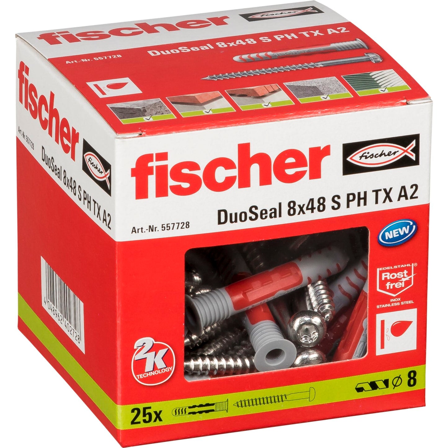 Fischer DuoSeal 8x48 S A2 25 pc.