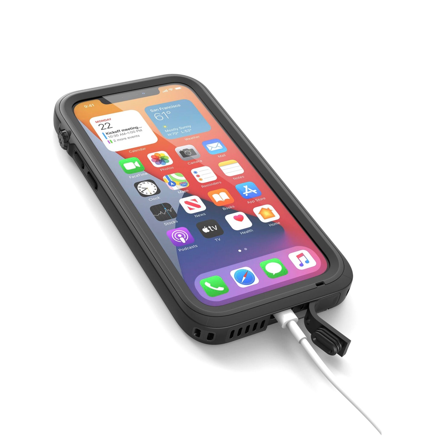 Catalyst Waterproof Case for iPhone 12 Stealth Black